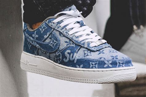 lv denim af1|Nike Air Force 1 Supreme x Louis Vuitton Denim .